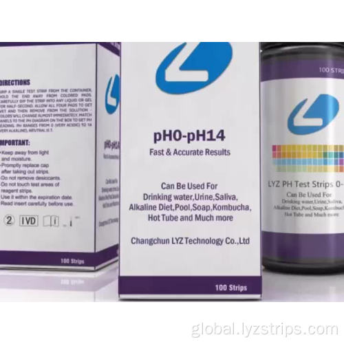 Water Ph Test Strips LYZ 100 strips alkaline ph dual test strip Manufactory